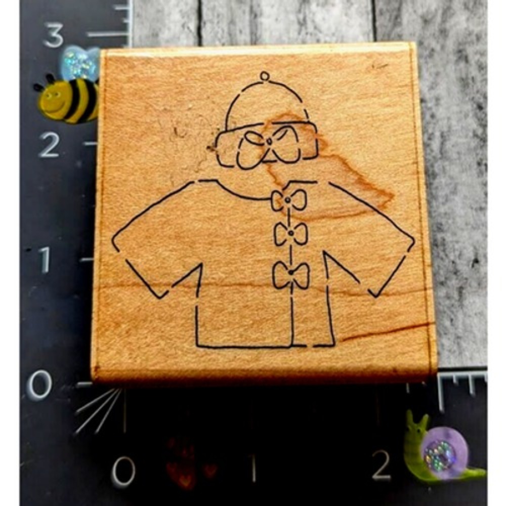 JRL Design Baby Outfit L216 Clothing Rubber Stamp Wood #F21